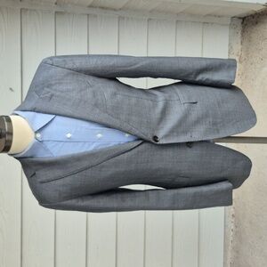 SUITSUPPLY Sienna Grey Weave S150s Wool Mens Sz 38 R Regular Cut Sport Coat‎